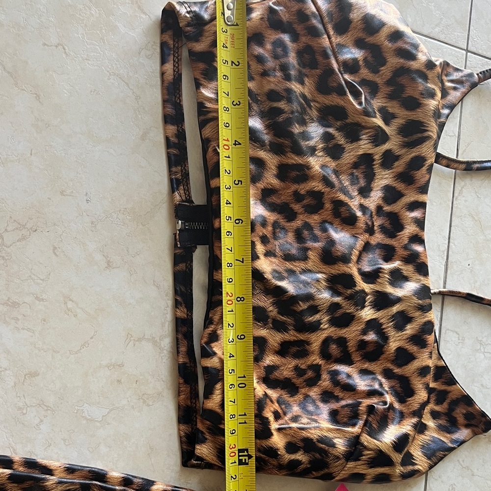 Fierce Leopard Print Two-Piece Set PVC - Picture 6 of 7